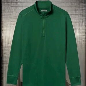 Feat Pullover 1/4 Zip Size Unisex XS Green